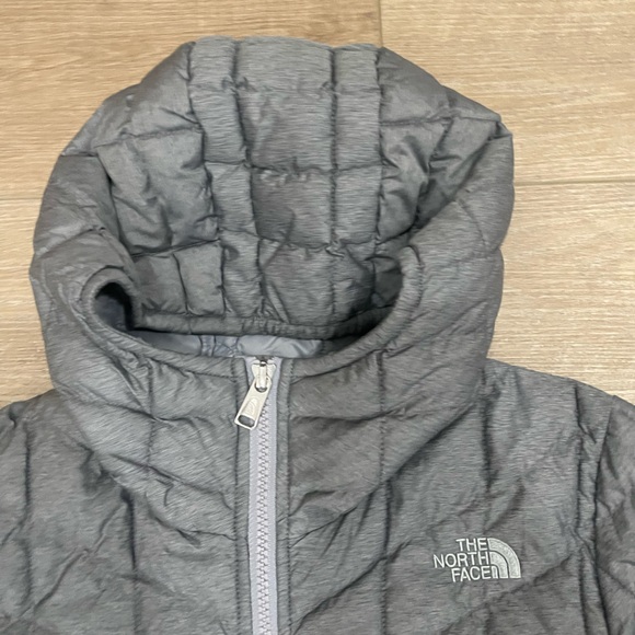 The North Face Gray Puffer Long Hooded Coat - Picture 11 of 13